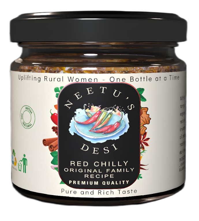 Red chilli stuffed achar